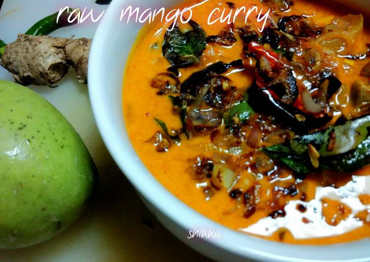 My Daughter love Pachamanga curry(raw mango curry)