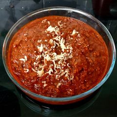 A picture of My Spaghetti Bolognaise only without the spaghetti. 😆.