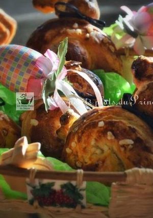 Une photo de Lapins de Pâques en brioches