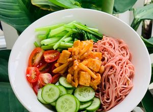 Hình của món Mì gạo lứt xào (healthy).