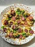 Purple Yam Papdi Chaat in Airfryer