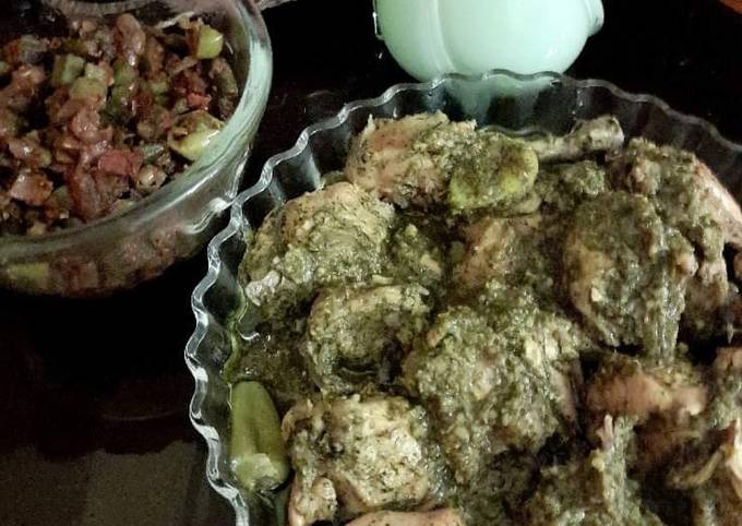 Recipe of Perfect Chicken green masala