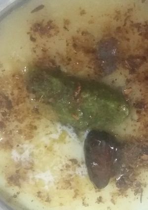 A picture of Moradabadi moong dal.