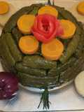 Stuffed Grape Leaves with Vegetables (also known as Yabraq, Yalanji, or Dolma, names vary by country)