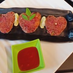 A picture of Vegetable cutlet.