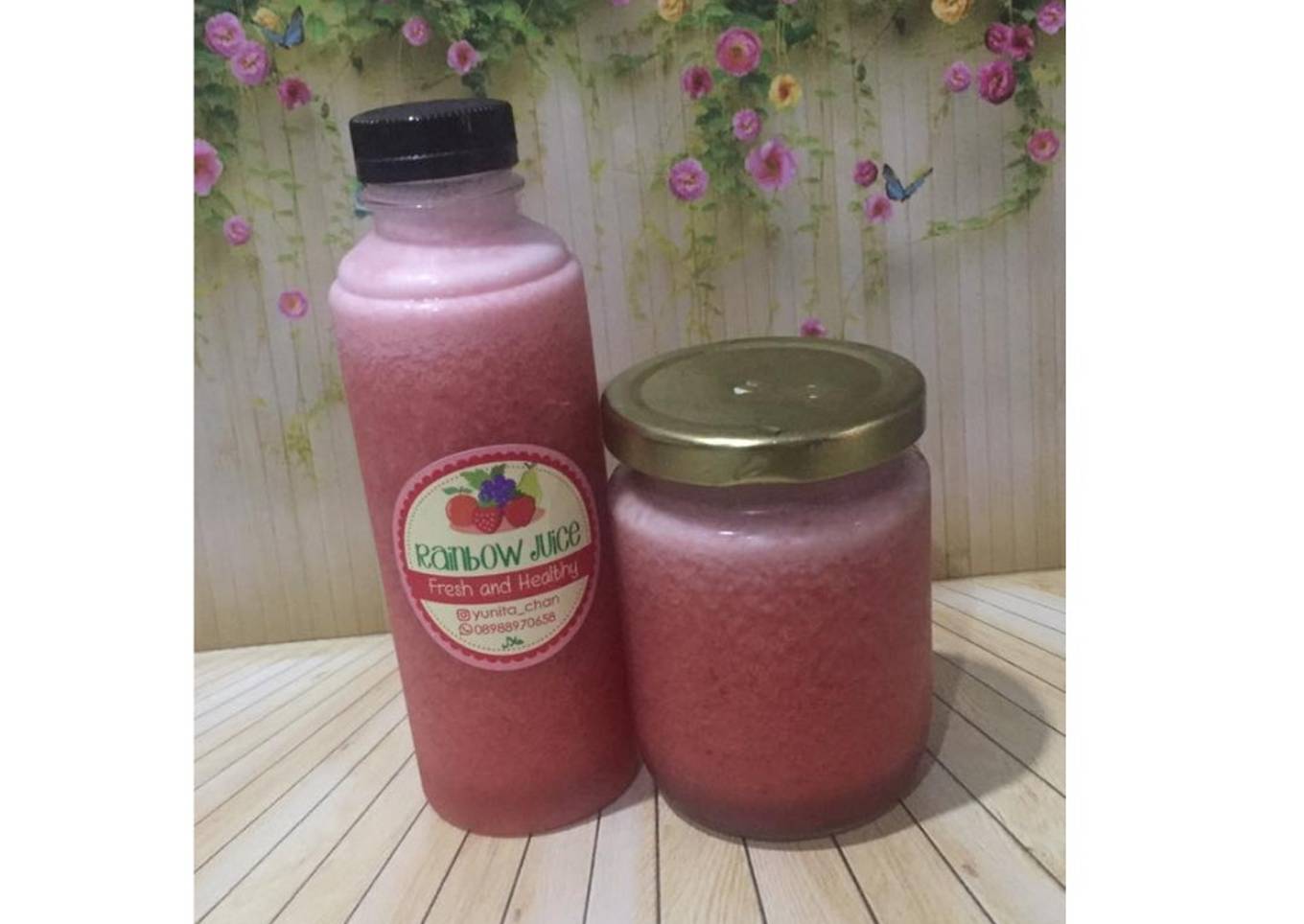 Diet pineapple juice with apple strawberry and cranberry