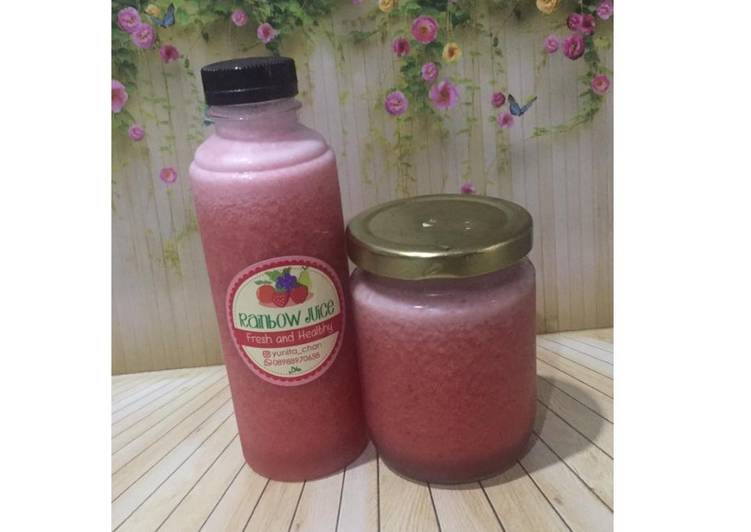 Cara mengolah Diet Juice Cranberry Strawberry Apple Pineapple mantap