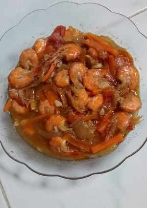 Foto resep Udang Asam manis no Saos