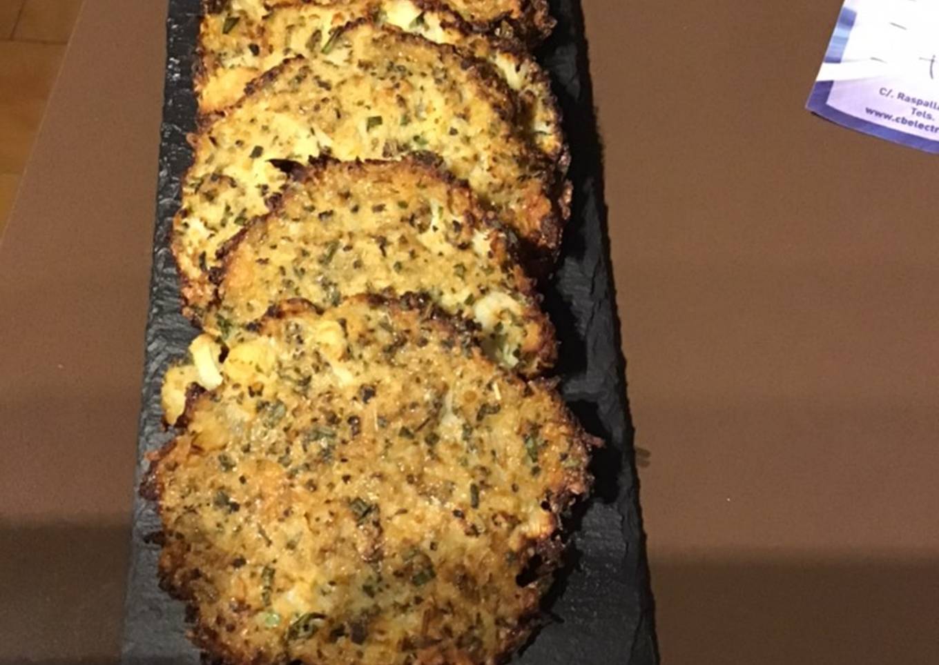 Tortitas de coliflor