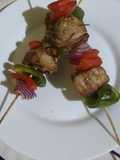 Brochetas de res
