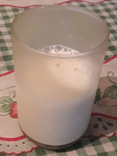 Una foto de Licuado de banana para uno (Sin licuadora)