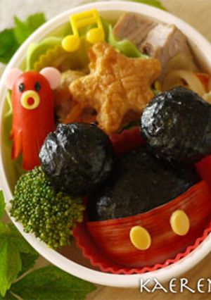 A picture of Easy Mickey Silhouette Onigiri.