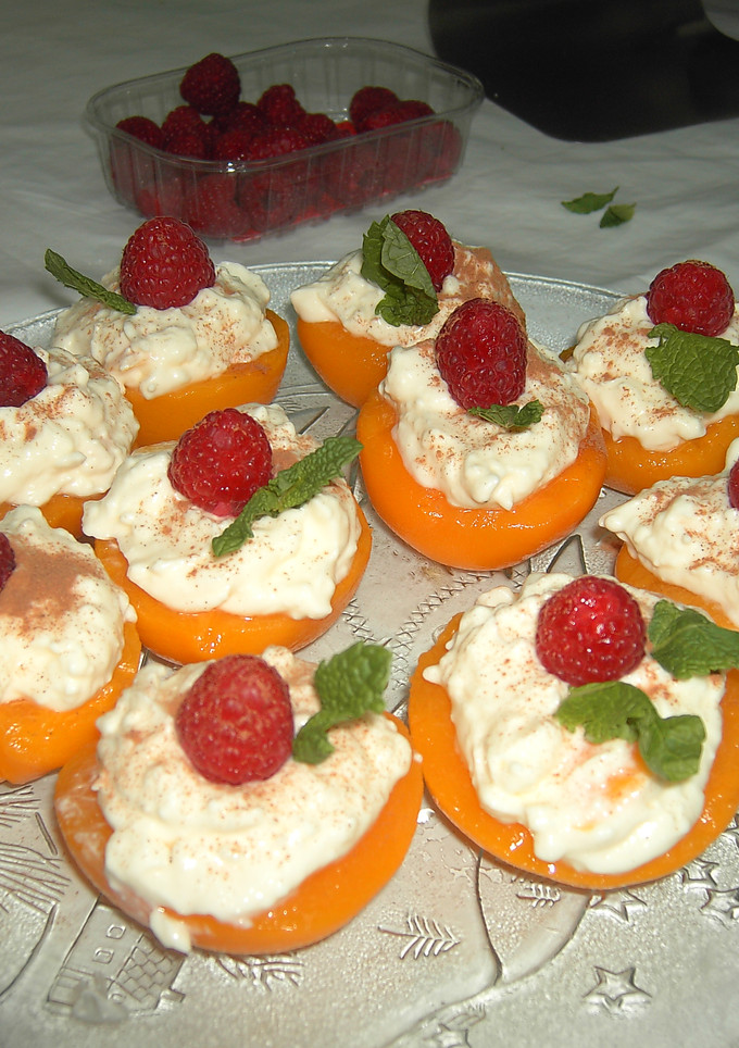 Una foto de Melocotones rellenos