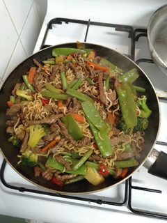 A picture of Beef stir-fry.