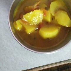 A picture of Aloo ki besan wali sabzi.