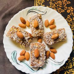 A picture of No Sugar Dry Fruits and dates energy bar for diabetes.