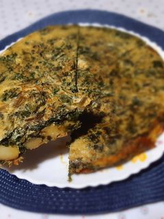 Une photo de Tortilla épinards pommes de terre 🍴