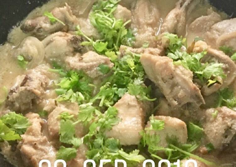 Recipe of Ultimate Posto Chicken/ Chicken with poppy seed