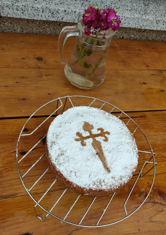 Una foto de Tarta de Santiago