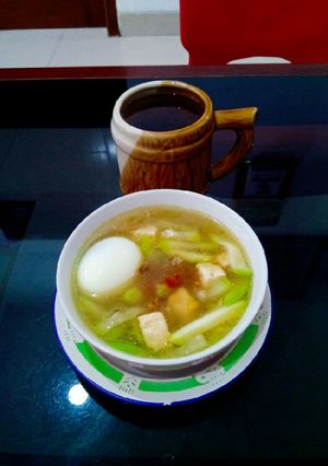Foto resep Sup labu air tahu#Makan siang(diet bersama saya😉#day 2)