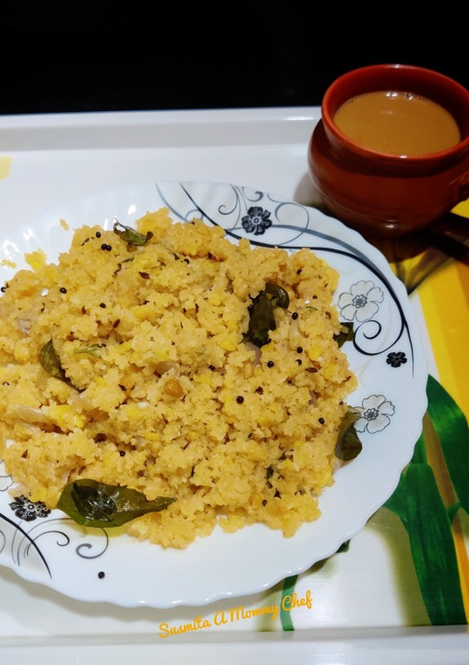 A picture of Rice rava upma.