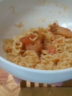 Hình của món Mì tôm sốt kem.