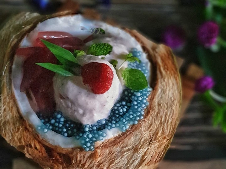 Langkah Mudah untuk Membuat Resep 46. Strawberry Es Krim / Keto Es Krim / Strawberry Ice Cream yang Lezat Anti Ribet, Bikin Ngiler