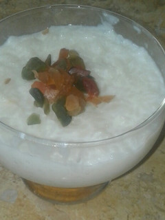 A picture of Rice Pudding.