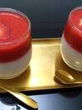 باناكوتا بالفراولةpanna cotta fraise