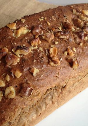 Una foto de Pan de plátano vegano