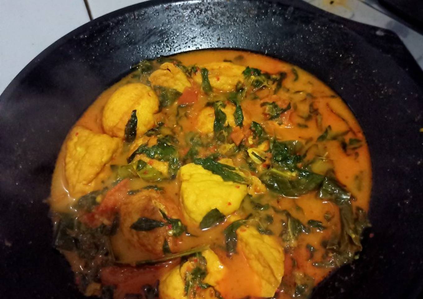 Rica Rica Kemangi Telur Tahu Pedas