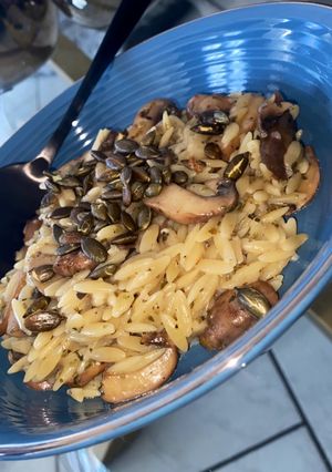 Une photo de Orzotto aux champignons 🍄