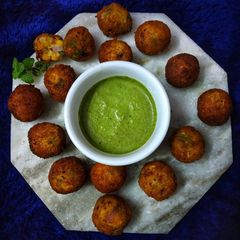 A picture of Corn Cheese Balls.