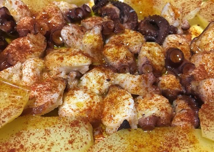 Pulpo a la gallega de una granaina