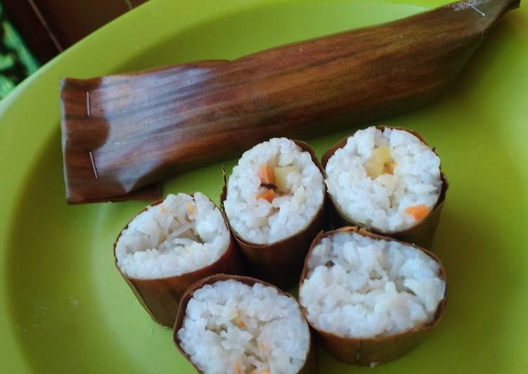 Resep Sushi Jawa alias Arem-arem 🤣 (agar anak tidak bosan nasi), Lezat