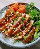 TERIYAKI CHICKEN DONBURI (Cơm gà sốt Teriyaki Nhật bản)