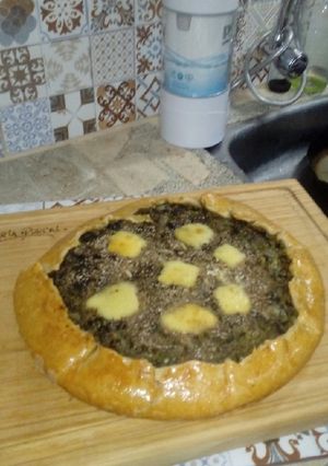 Una foto de Torta rústica de Berenjenas o Galette