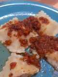 Raviolones de jamón y queso de almendras sin tacc y aplv