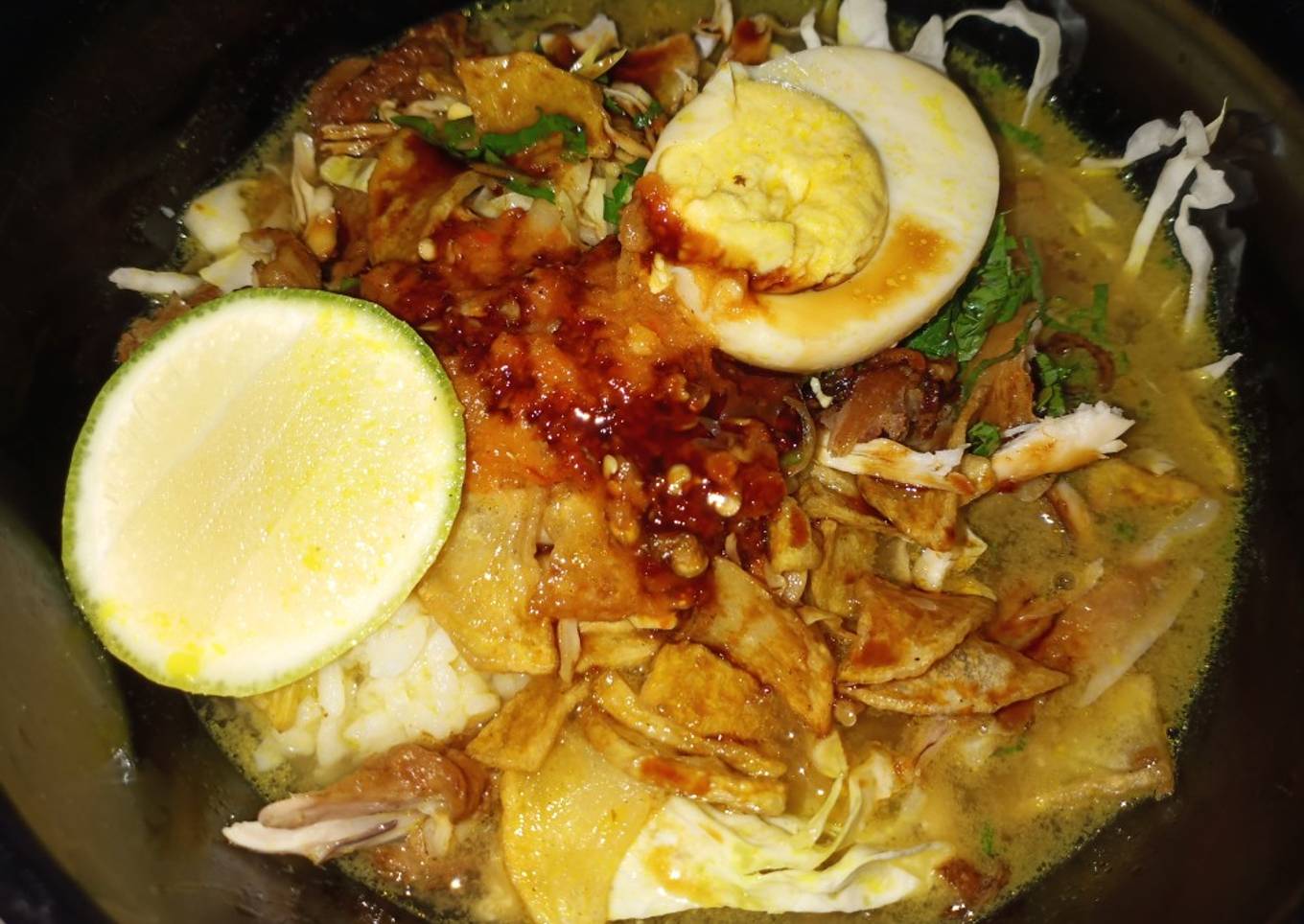 Soto Ayam tanpa Bihun