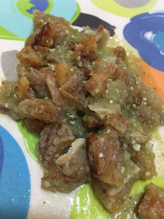 Una foto de Chicharrón en salsa verde