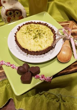 Una foto de Tartaleta con crema de mango💚