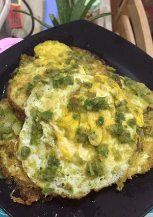 Foto resep Telur ceplok cabai hijau
