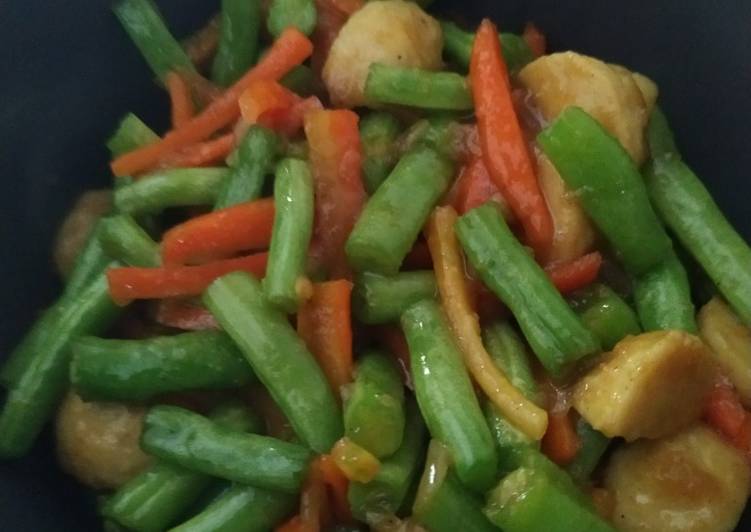 Oseng buncis bumbu kunir