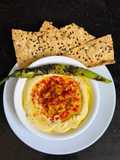 Sweet Corn 🌽 Hummus With Jowar Pita