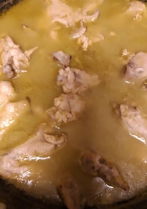 Una foto de Pollo en salsa verde!