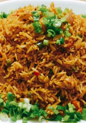 A picture of Schezwan Fried Rice.