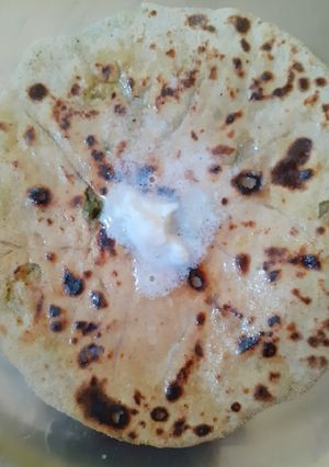 A picture of Aalu ka parntha.