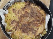 Una foto de kuchen de duraznos