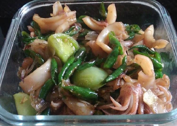 Resep Cumi Cabe Ijo, Lezat Sekali