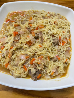 A picture of Minced meat noodles.